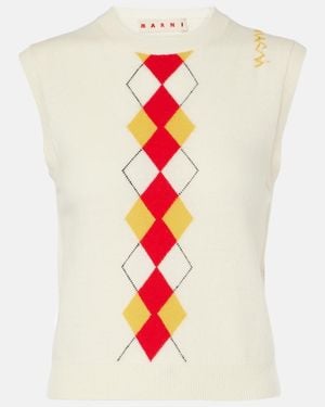 Marni Wool Vest - White