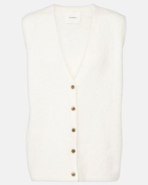 Lisa Yang Astrid Cashmere Sweater Vest - White
