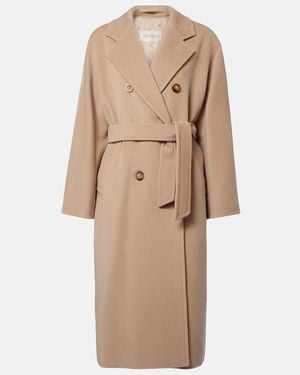 Max Mara Madame Wool And Cashmere Coat - Natural