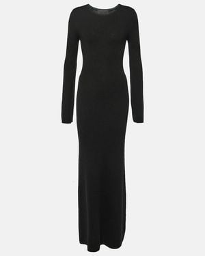 Nili Lotan Ezequiel Wool Maxi Dress - Black