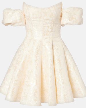 Markarian Selene Off-Shoulder Minidress - Natural