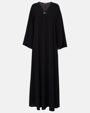 Max Mara Lillo Cady Maxi Dress - Black