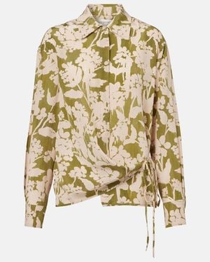 Victoria Beckham Tie-Detail Blouse - Brown