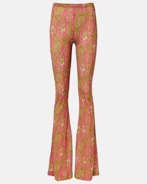 Etro Paisley Flared Pants - Orange