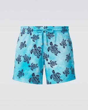 Vilebrequin Printed Swim Trunks - Blue