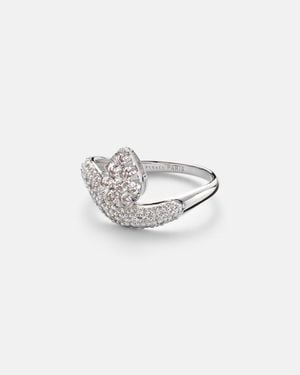 PERSÉE Wave Alliance 18Kt Ring With Diamonds - White
