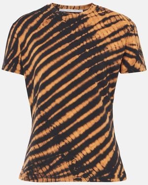 Proenza Schouler Label Finley Tie-Dye Cotton-Blend T-Shirt - White