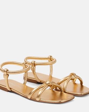 Gianvito Rossi Juno 05 Metallic Leather Sandals