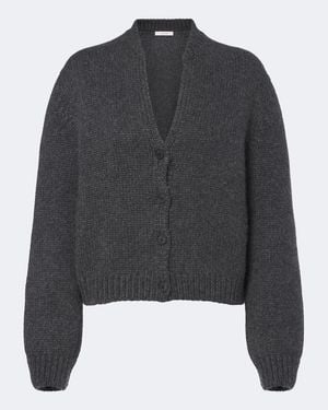 The Row Cardigan Poynta En Cachemire - Noir