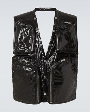 Rick Owens Cotton Cargo Vest - Black