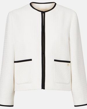 Valentino Cotton Tweed Jacket - White