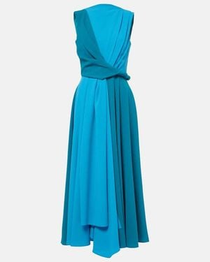 ROKSANDA Parsa Crepe Midi Dress - Blue
