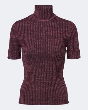 Rabanne Pullover Aus Einem Woll- Und Seidengemisch - Lila