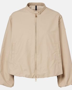 Moncler Gruissan Cotton-Blend Bomber Jacket - Natural