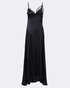 Isabel Marant Aloise Silk-Blend Satin Slip Dress - Black