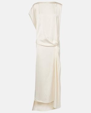 The Row Vestido Largo Esmee De Saten - Neutro