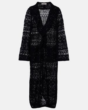 Dorothee Schumacher Mantel Aus Aus Haekelstrick - Schwarz