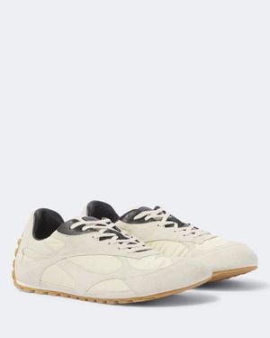 Bottega Veneta Sneakers Orbit Flash Mit Veloursleder - Weiß