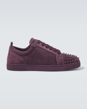 Christian Louboutin Louis Junior Spikes Orlato Trainers - Purple