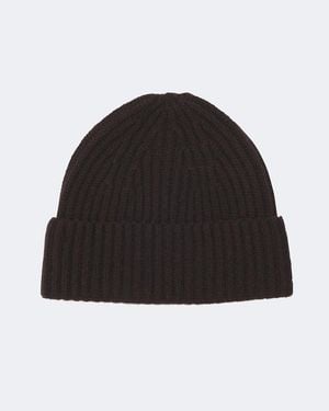 Lisa Yang Menton Ribbed-Knit Cashmere Beanie - Black
