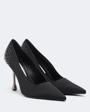 Jimmy Choo Verzierte Pumps Ixia Aus Satin - Schwarz