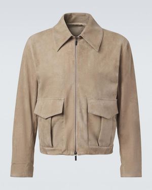 STÒFFA Suede Jacket - Natural