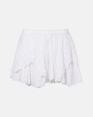 Isabel Marant Shorts Layale Aus Baumwolle - Weiß