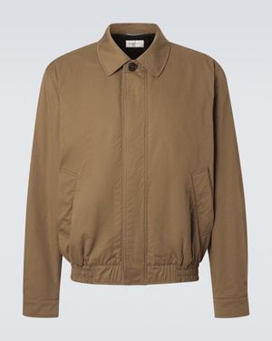 Saint Laurent Cotton Blouson Jacket - Natural
