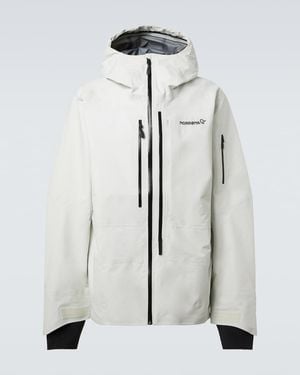 Norrøna Veste De Ski Lofoten A Capuche - Blanc