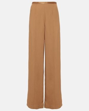 Taller Marmo High-Rise Wide-Leg Trousers - Brown