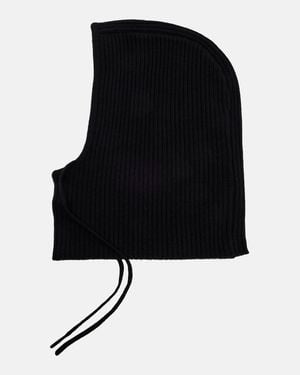 Yves Salomon Wool And Cashmere Hood - Black