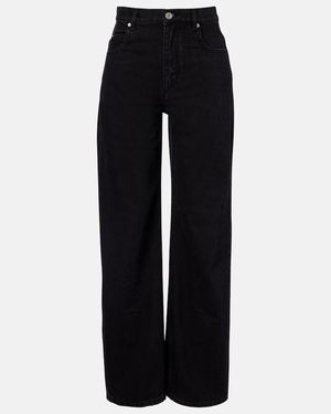 Isabel Marant Dromie Mid-Rise Straight Jeans - Black