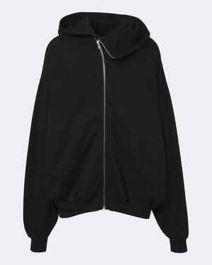 Rick Owens Drkshdw Mountain Cotton Zip-Up Hoodie - Black