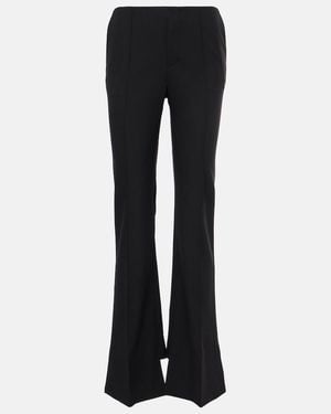 Chloé High-Rise Wide-Leg Trousers - Black
