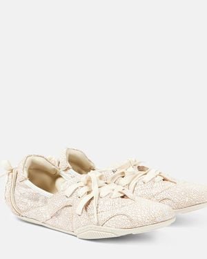 Acne Studios Leather Trainers - Natural