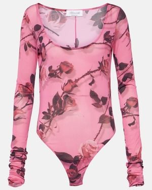 Blumarine Body Estampado Floral - Rosa