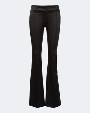 Gucci Satin Flared Pants - Black
