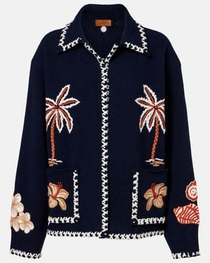 Alanui Remember Me Virgin Wool Jacket - Blue