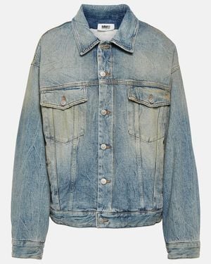 MM6 by Maison Margiela Padded Denim Jacket - Blue