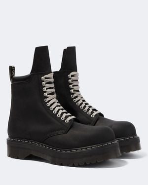 Rick Owens X Dr. Martens Quad Ankle Boots - Schwarz