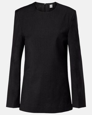 TOTEME Wool Blouse - Black