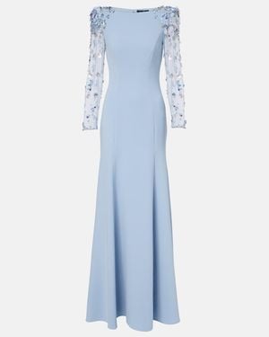 Jenny Packham Adella Embellished Gown - Blue