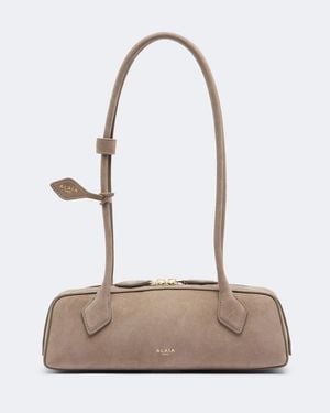 Alaïa Le Teckel Small Leather Shoulder Bag - White