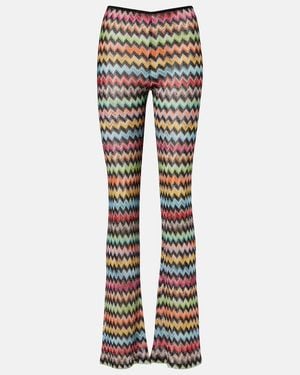 Missoni Zigzag Lame Flared Trousers - Multicolour