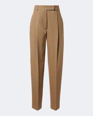Rohe Daria Wool-Blend Tapered Trousers - Natural