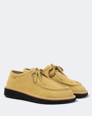 Loewe Faro Suede Derby Shoes - White