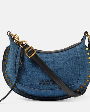 Isabel Marant Oskan Moon Small Denim Shoulder Bag - Blue