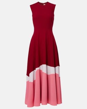 ROKSANDA Gradient Crepe Cocktail Dress - Red