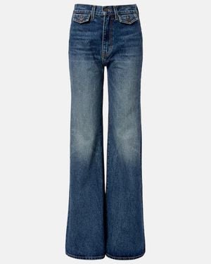 Nili Lotan Edira Wide-Leg Jeans - Blue