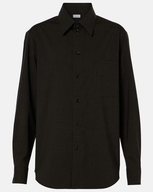 Burberry Wool-Blend Shirt - Black